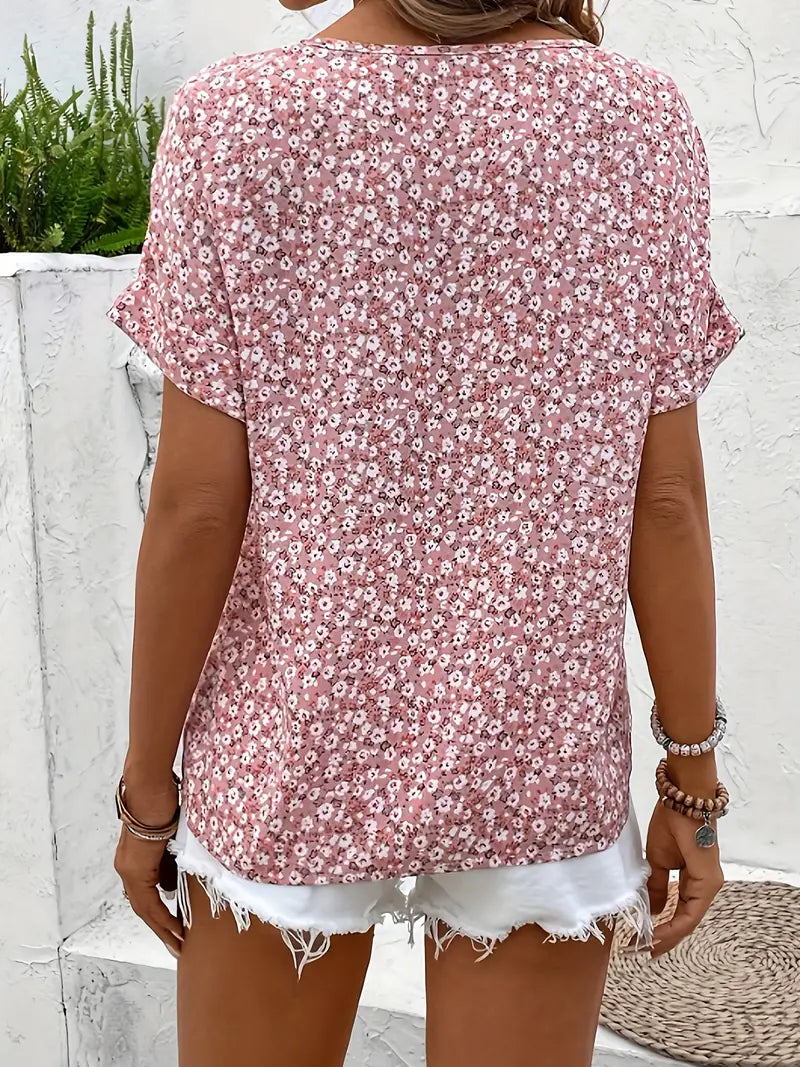Wrenley - Women's Stretchy Beach Floral Top