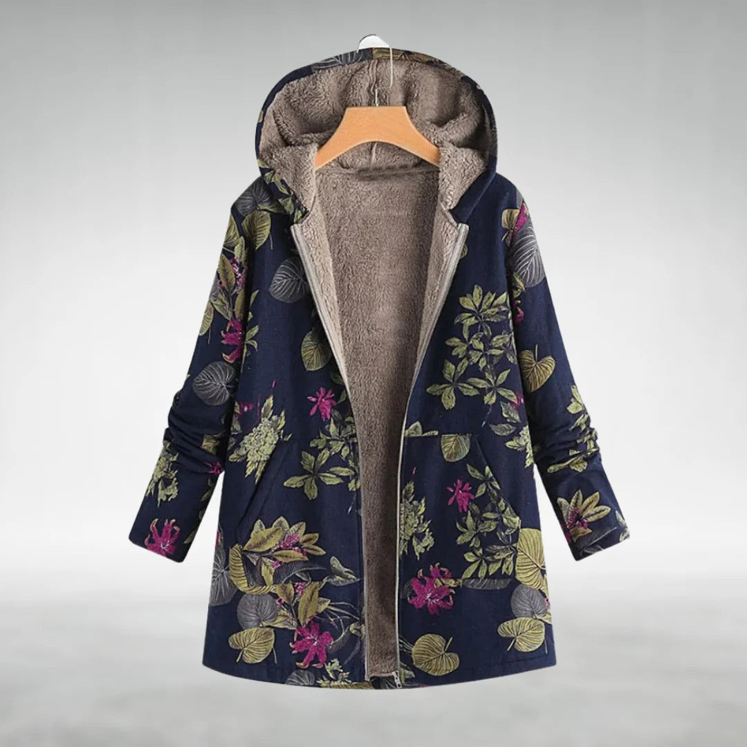 Fleura™ | Floral Fleece Jacket