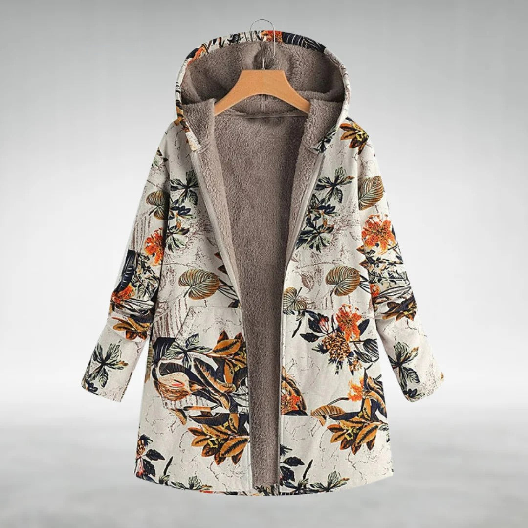 Fleura™ | Floral Fleece Jacket