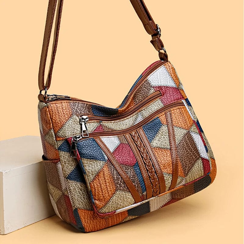Aurora I Patchwork Shoulder Bag