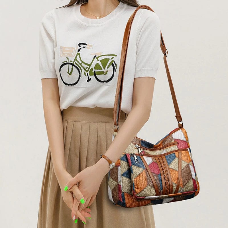 Aurora I Patchwork Shoulder Bag