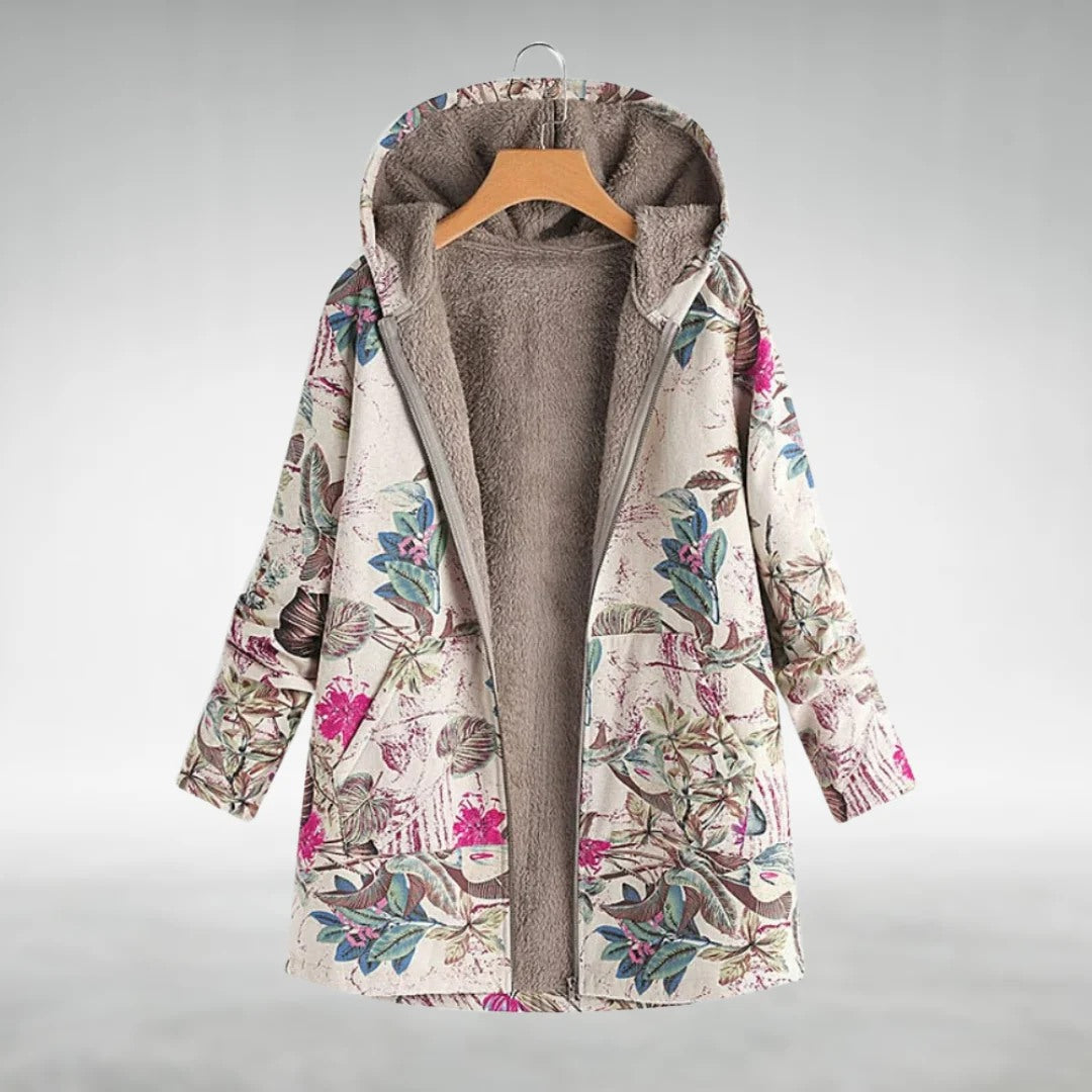Fleura™ | Floral Fleece Jacket